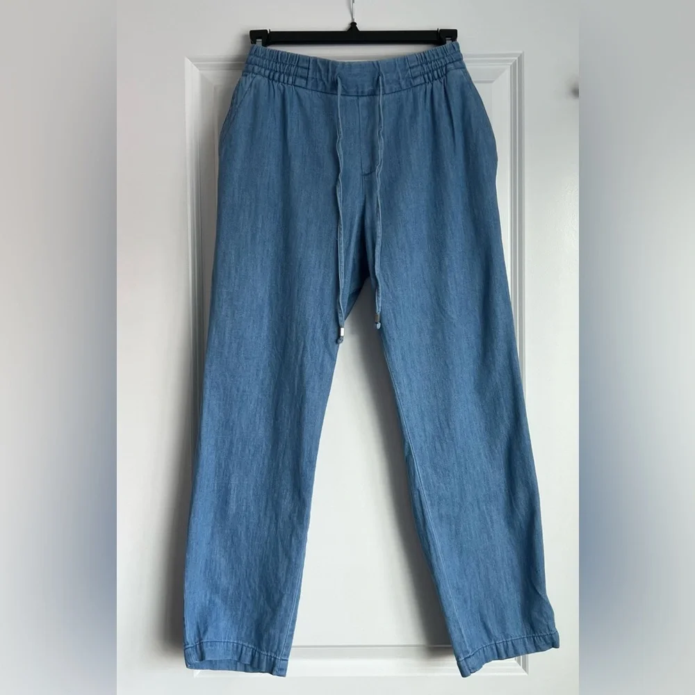 NWOT • Old Navy Chambray Tie-Waist Crop • Women’s Small - Picture 4 of 14